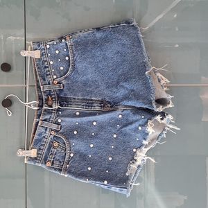 Levi's Vintage Upcycled High-waste Denim Shorts